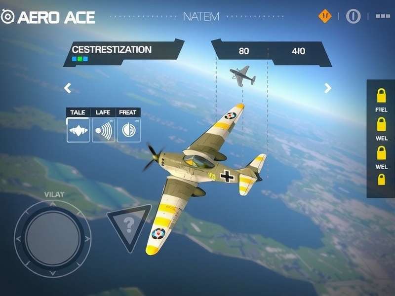 Aero Ace gameplay screenshot showing aerial combat
